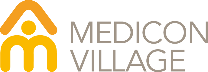 The logo of Medicon Village