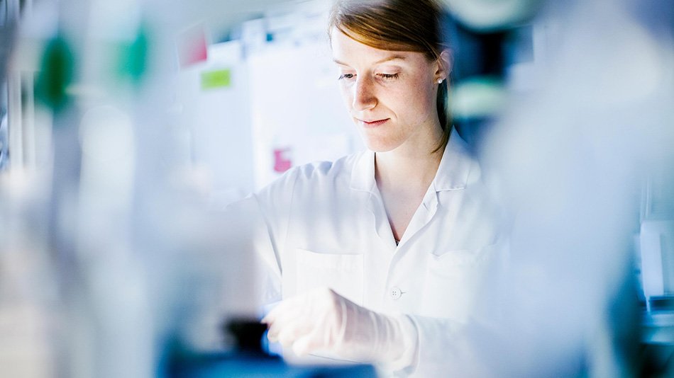 Woman in a science laboratory