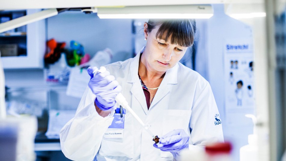 Female scientist in a laboratory