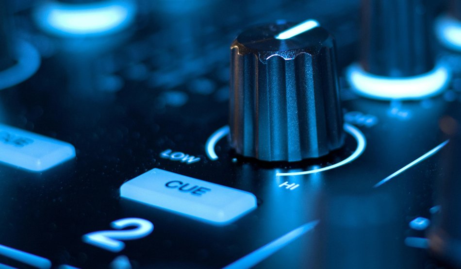 close-up of studio recording equipment. Image by Tony Entz.