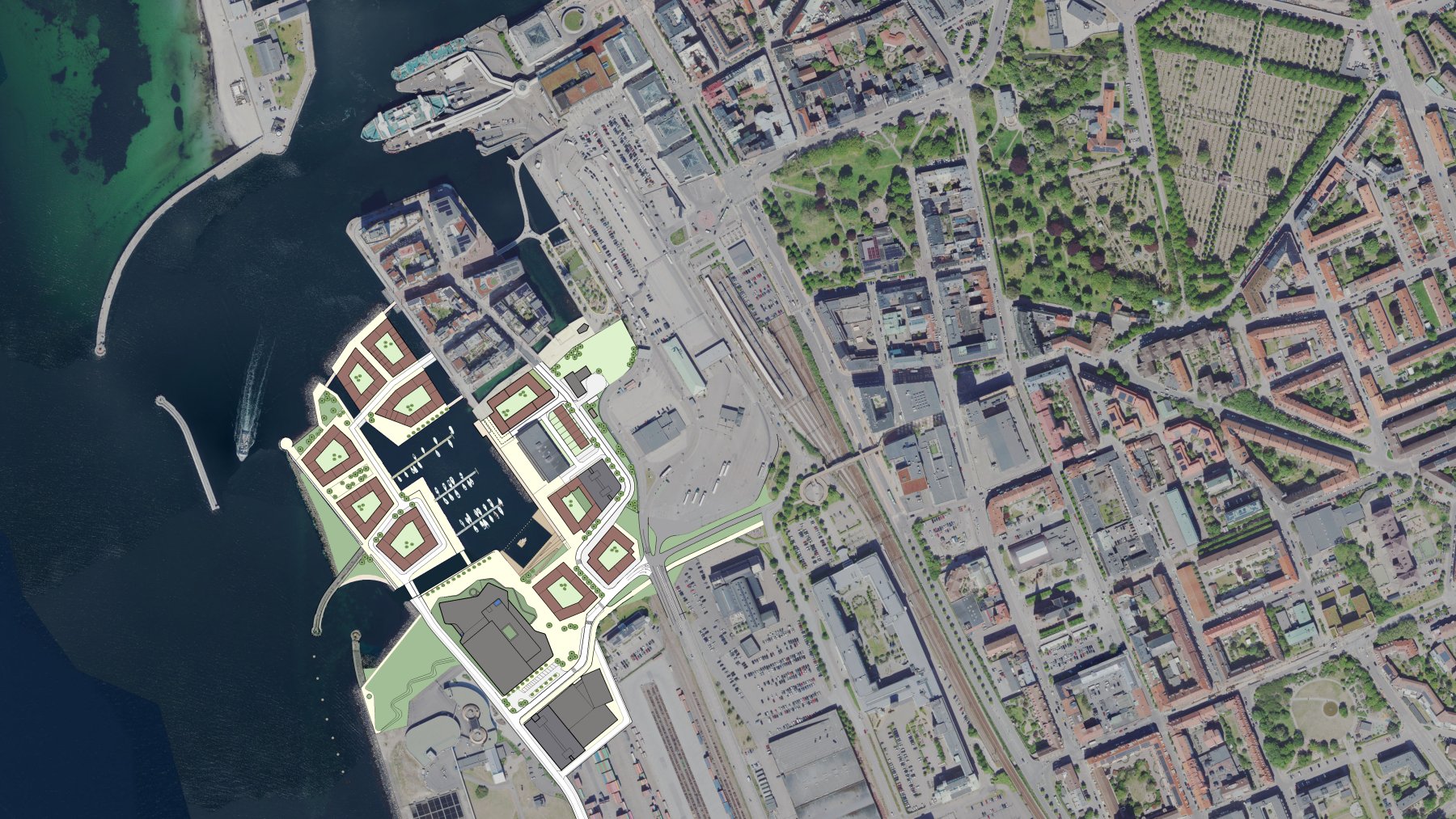 Map of a port