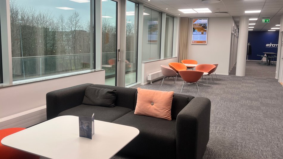 Seating area in office